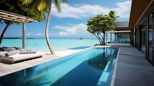 la piscina a o vicino alle Maldive a Sunny