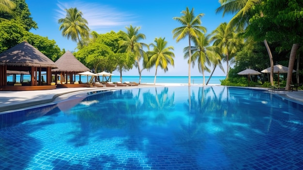 la piscina a o vicino alle Maldive a Sunny