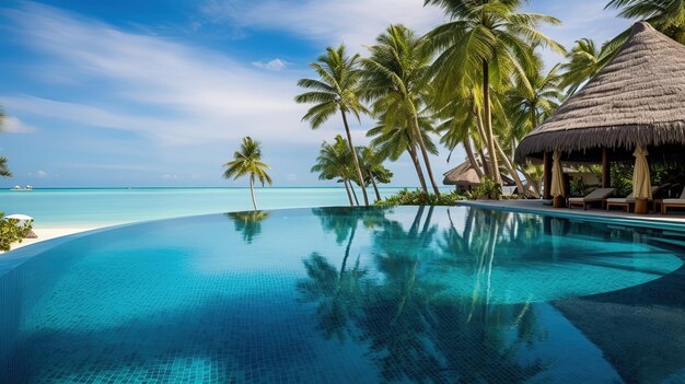 la piscina a o vicino alle Maldive a Sunny