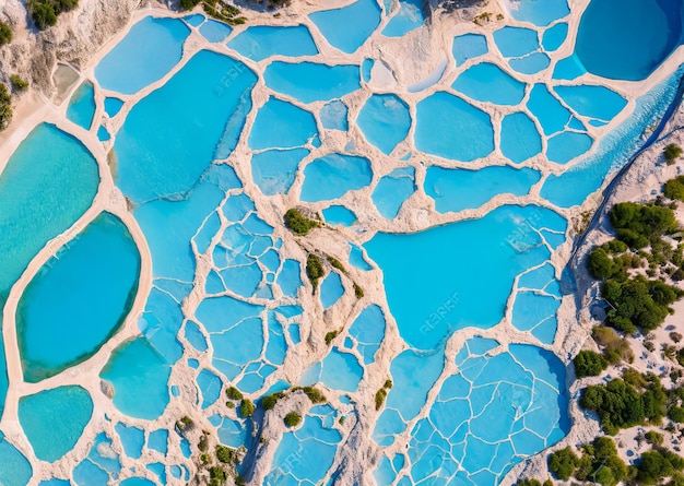 La piscina blu della laguna blu