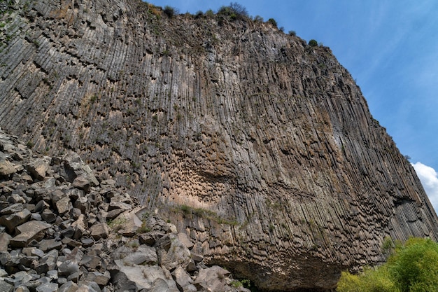 La pittoresca pietra sinfonica rocce vicino a Garni Armenia