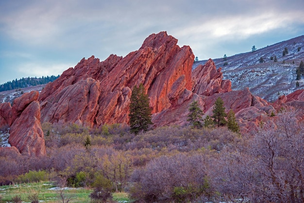 La pittoresca roccia del Colorado