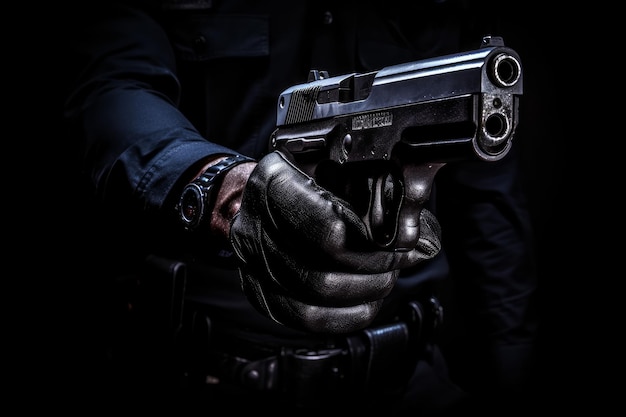 La polizia passa la pistola Genera Ai