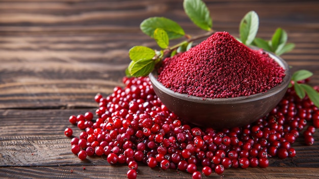 La polvere di lingonberry nordica è un antiossidante concentrato