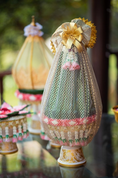 La processione Khan Makk, cerimonia tradizionale tailandese, fidanzamento