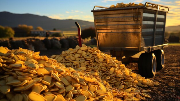 La raccolta dei nutrienti semi di zucca