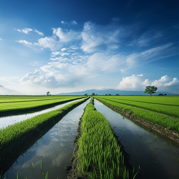 La radianza pomeridiana di Ricefield ti invita ad immergerti in un mondo di tranquilla sogna