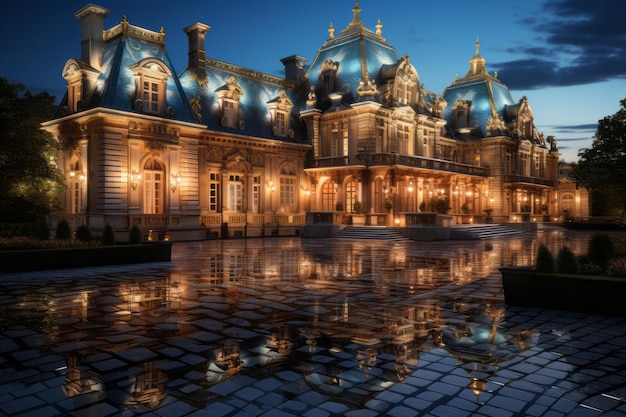 La Reggia di Versailles al chiaro di luna
