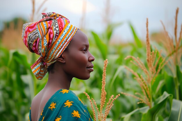 La resiliente contadina africana Generate Ai