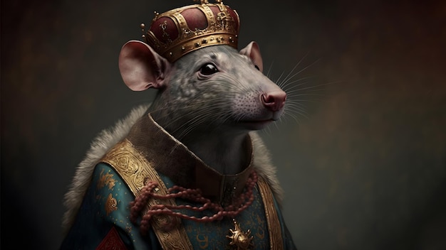 La rete neurale del ritratto medievale del re del ratto ha generato l'arte