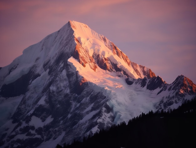 La risoluta maestà di una montagna solitaria