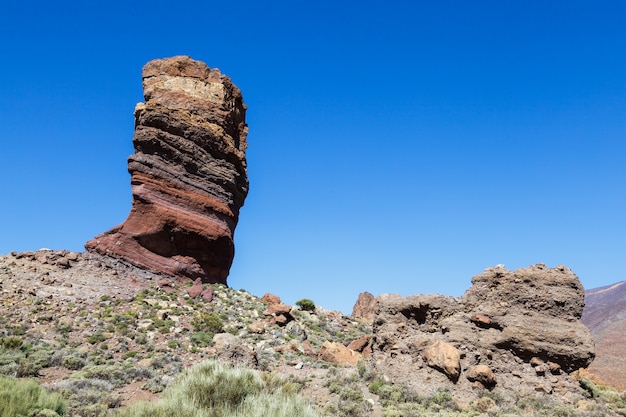 La roccia chiamata l'Albero vicino al monte Teide