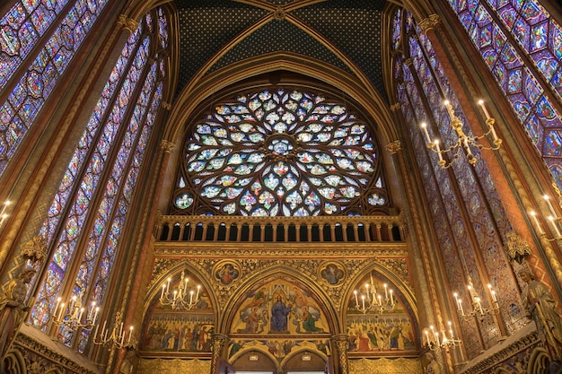 La Sainte Chapelle (Cappella Santa) a Parigi, Francia