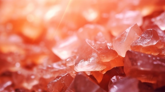 La salute nell'Himalaya I cristalli di sale rosa come consistenza