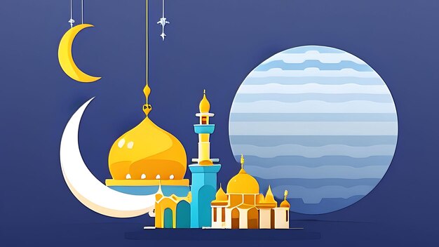 La santità del Ramadan Illustrazioni che ispirano virtù e armonia