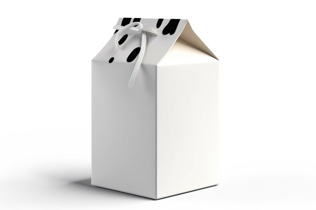 La scatola di cartone del latte o del succo simula lo stile generato dall'intelligenza artificiale