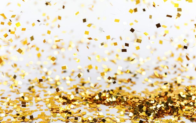 La scintillante doccia d'oro di confetti