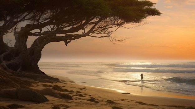 La serenità di una spiaggia africana