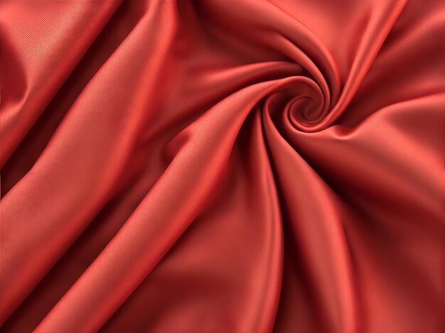 La seta rossa elegante liscia o la trama del panno di lusso in raso possono essere utilizzate come sfondo astratto Lussuoso dorso