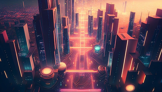 La smart city Generative AI introduce il concetto del futuro mondo cibernetico
