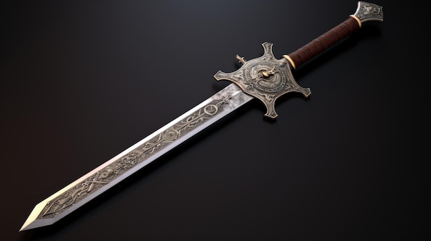 La spada e lo stemma di un cavaliere