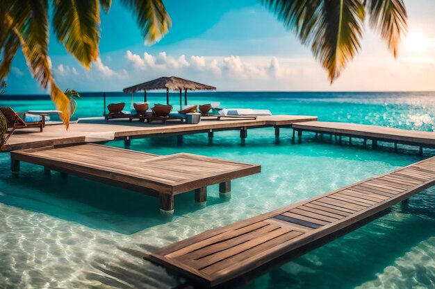 La spiaggia si trova sull'isola.