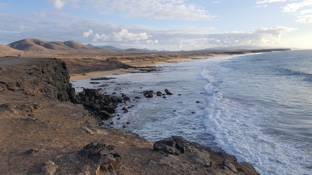 La spiaggia vulcanica di La Pared o Playa de La Pared a Fuerteventura