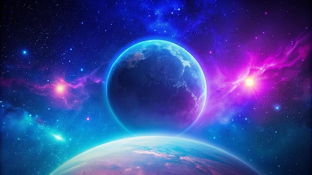 La splendida vista della Terra dallo spazio