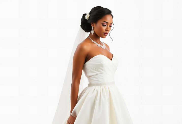 la sposa in abito bianco