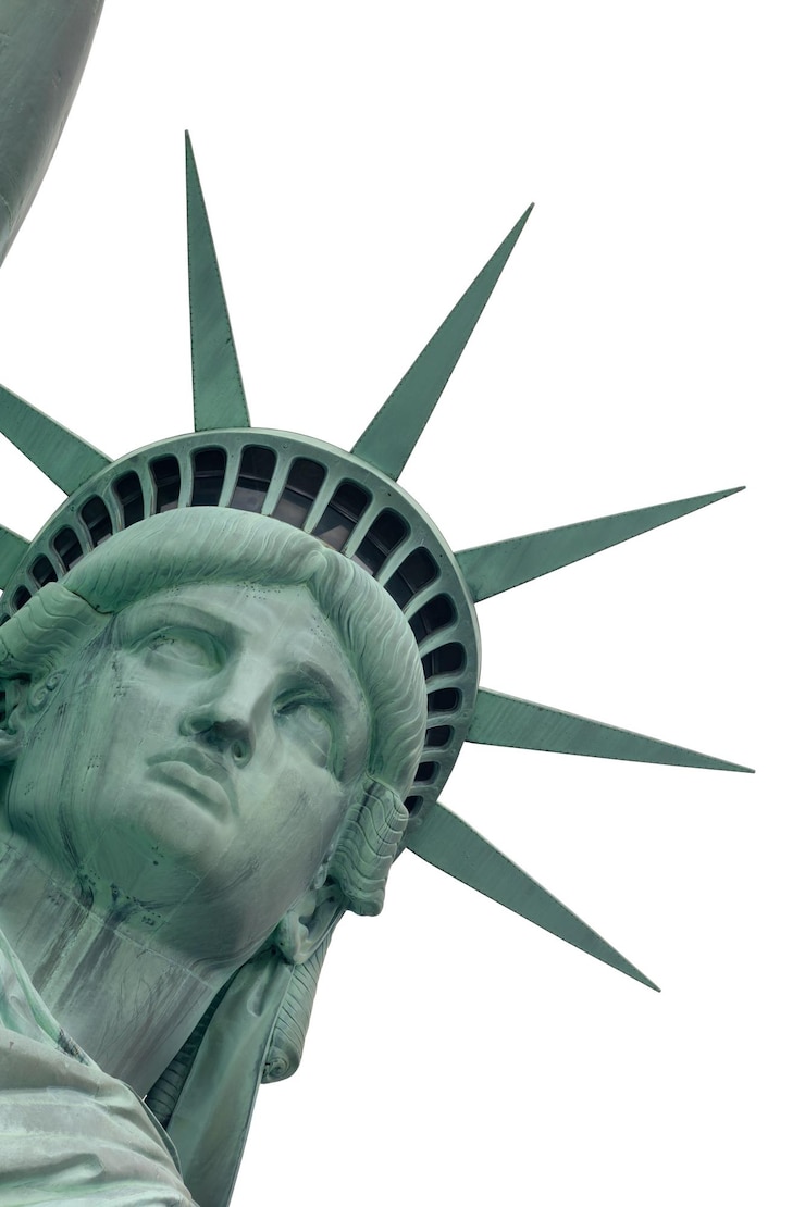 Foto la statua della libertà contro un cielo limpido