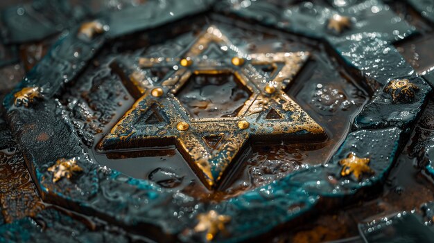La Stella di Davide è un simbolo ebraico iconico che rappresenta l'unità, la forza e la protezione.