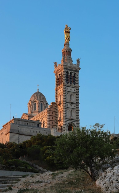 La storica chiesa Notre Dame de la Garde di Marsiglia nel sud della Francia