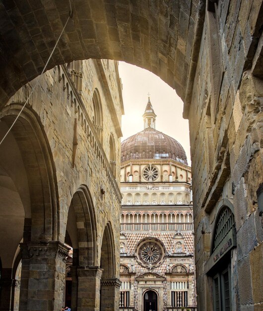 La storica città di Bergamo in Italia