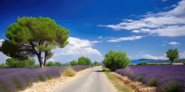 La strada in Provenza IA generativa