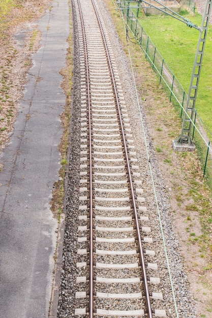 La strada verso la ferrovia