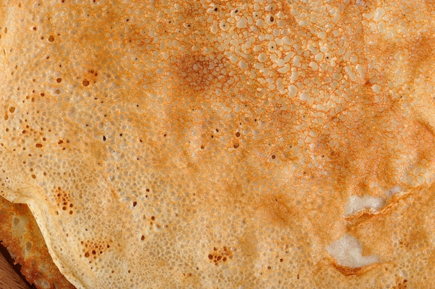 La struttura porosa dell'impasto - lo sfondo del pancake