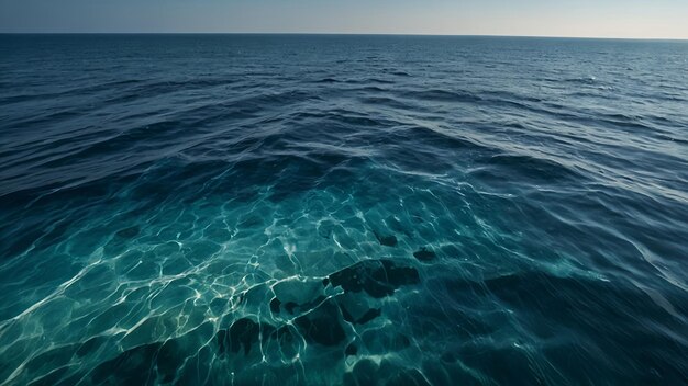 La superficie riflettente dell'oceano