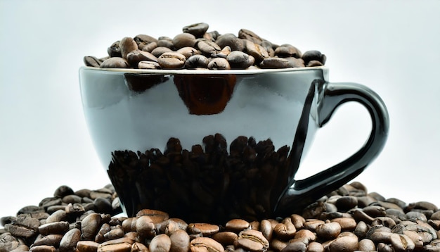 La tazza di caffè è costituita da caffè marrone