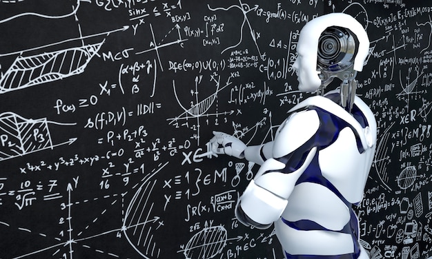 La tecnologia dei robot bianchi sta lavorando sulla matematica