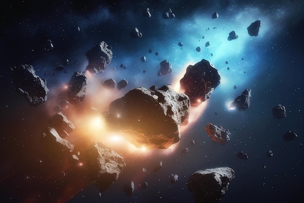 La tecnologia di intelligenza artificiale AI ha generato meteorite spaziale