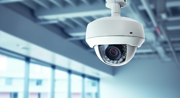 La telecamera CCTV dell'edificio per uffici garantisce la registrazione video 24 ore su 24, garantendo sicurezza contro i furti