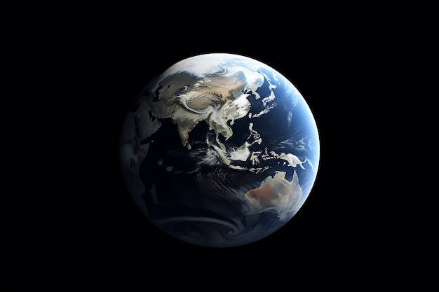 La Terra e la Luna insieme in un unico fotogramma creato con l'intelligenza artificiale