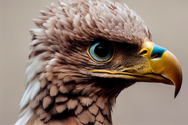 La testa dell'aquila Condor Illustrazione per libri cartoni animati e prodotti di stampa