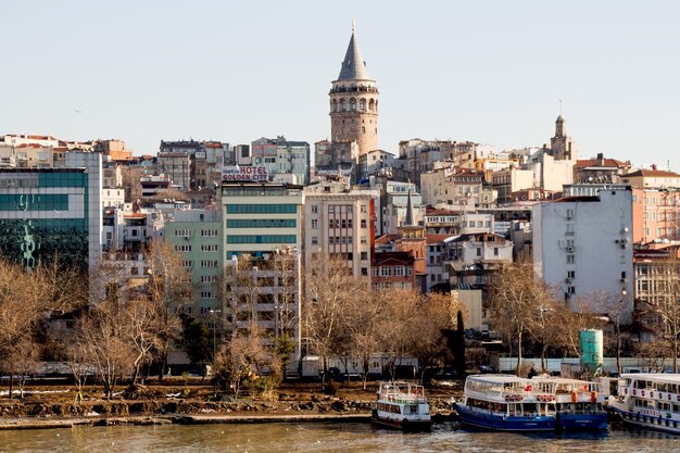 La torre di Galata vista dal Corno d'Oro