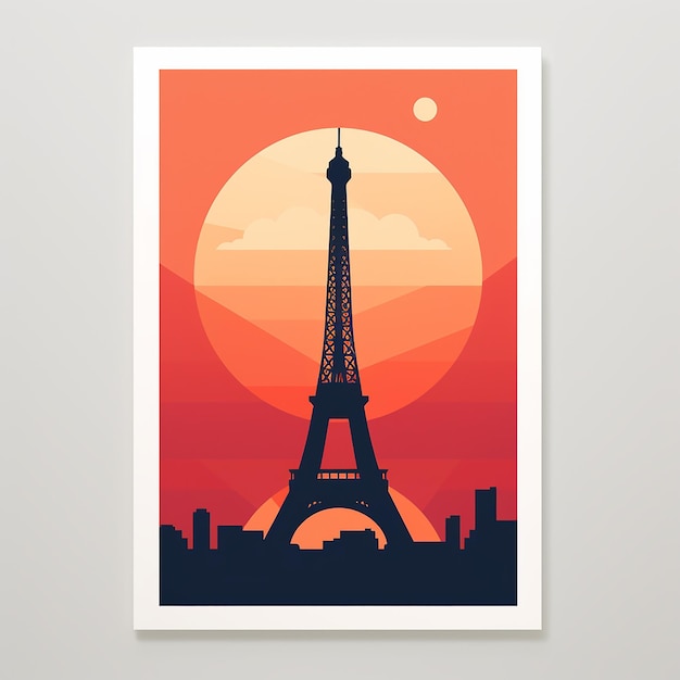 La Torre Eiffel all'alba