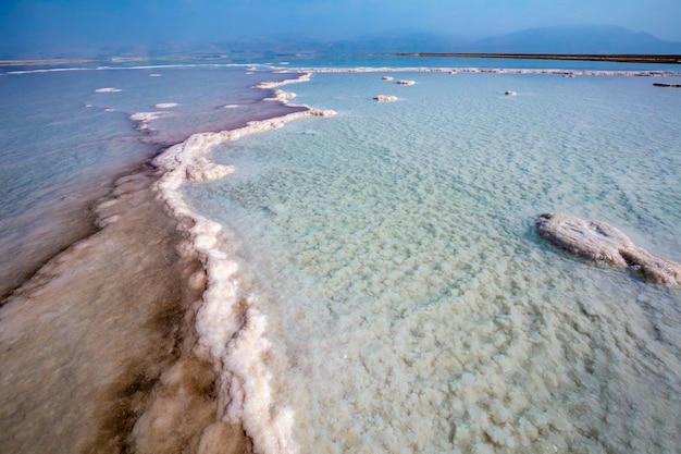 La trama del Mar Morto. Mare salato. Israele