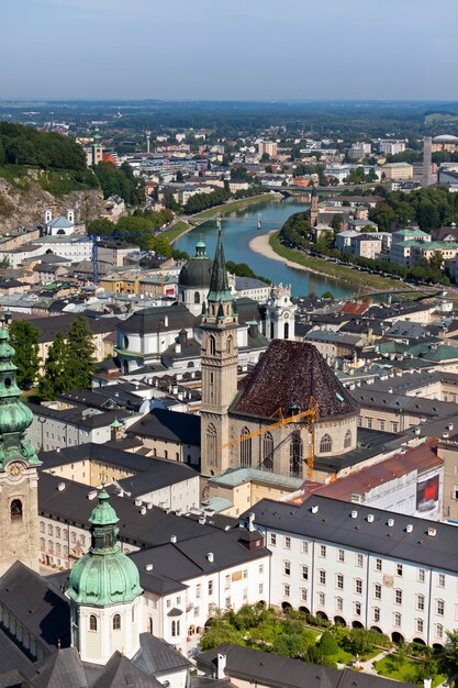 La vecchia città di Salisburgo, in Austria