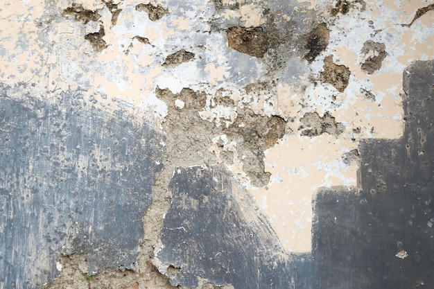 La vecchia struttura del muro è piena di graffi abstract grunge texture di sfondo il cemento è pieno di macchie