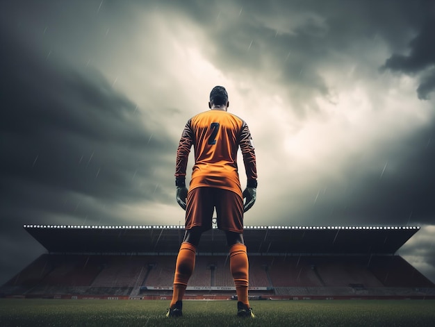 La veglia solitaria di un portiere contro la tempesta