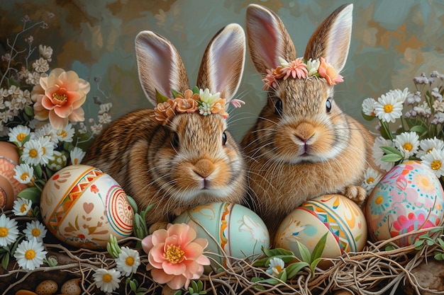 La vetrina del coniglio delle orecchie di Pasqua